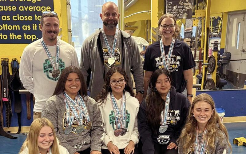 marathon girls weightlifting state runner ups.jpg