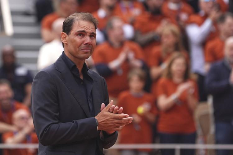 APTOPIX French Open Nadal Ceremony