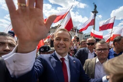 Karol Nawrocki is backed by the opposition Law and Justice party