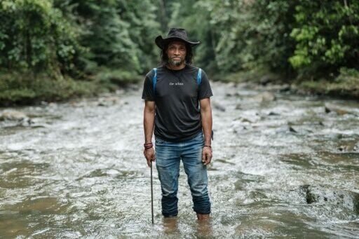 Bokum, one of Indonesia's last isolated hunter-gatherers, has a simple message for the nickel miners threatening his forest home: "This is our land"