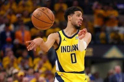 Indiana's Tyrese Haliburton produced his second career NBA playoff triple double to spark the Pacers over New York in the NBA playoffs